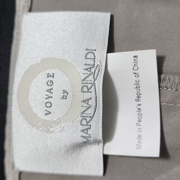 100% Silk VOYAGE BY MARINA RINALDI Top (20W) - Picture 8 of 10